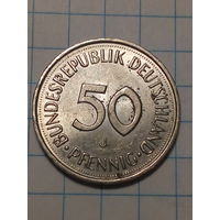 50 пфеннигов ФРГ 1990 J год