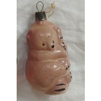 Ёлочная игрушка медведь на берёзе