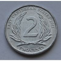 Восточные Карибы, 2 цента 2011 г.
