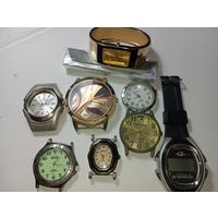 Сборный лот часов разных брендов . С рубля .