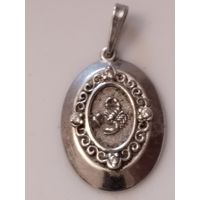 Кулон ( подвеска). Серебро. Скорпион.