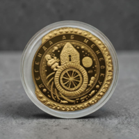 Новинка! Легенда о Менеске, 1 рубль 2023 NiCu, позолота #BelCoinArt