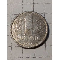 1 пфенниг ГДР 1987 год
