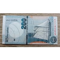 Werty71 Кабо-Верде 200 эскудо 2005 UNС банкнота Корабль