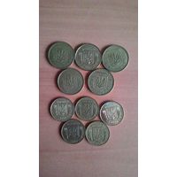 Украина, сборный лот мелких монет.