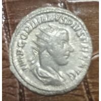 Монета Антониниан Гордиан III 242 г. н. э. Римская империя