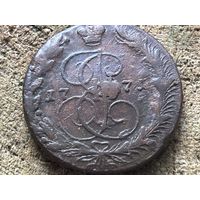 5 копеек 1771 года. Кладовая. Тяжеловес. Брак чекана