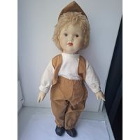 Кукла фарфоровая. Мальчик. Высота 40 см