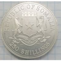 1/4 Республика Сомали 250 шиллингов. Титаник, цветная.