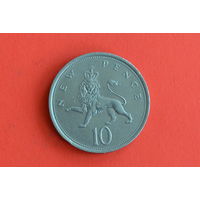 Великобритания 10 пенсов 1976 с 1 руб
