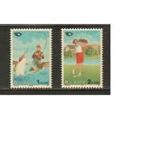 Аланды-1995(Мих.102-103) , ** , Спорт, Гольф, Рыбалка(полная серия)
