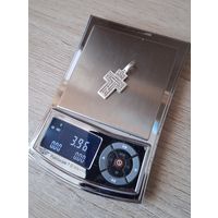 Крестик крест серебро. Целый. Все на фото.