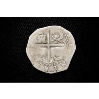 2 реала 155_ г. Испания, Филипп II. Редкая!