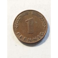 Германия 1 пфенинг 1968 G
