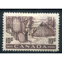 Британские колонии - Канада - 1950г. - индейская деревня - 1 марка - полная серия, MH [Mi 262]. #3-WB-76-A-2