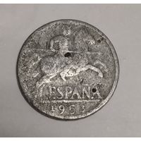 Испания 10 сантим 1953