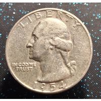 25 центов квотер 1954 распродажа коллекции