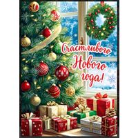 Счастливого Нового года! Открытка