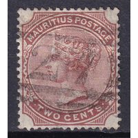 21.BrKM. Великобритания. Колонии. Маврикий. Виктория. Стандарт. 2C. 1882 г. Mi.#61.