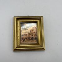 Миниатюра на меди Замок Святого Ангела. Рим. Италия. Арт 3158