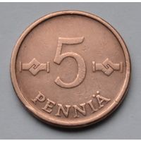Финляндия, 5 пенни 1963 г.
