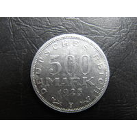 Германия. 500 марок. 1923F. С 20 копеек. Распродажа коллекции. Смотрите другие лоты.