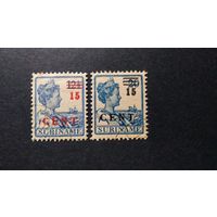 Суринам\299с\1925 Нидерланды. Королева. Надпечатка