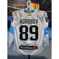 Свитер хоккейный игровой #89 KOROBOV (гостевой)
