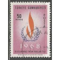 Турция. Международный Год по Правам человека. 1968г. Mi#2080.