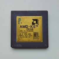 Керамический Ретро процессор AMD-K5-PR166ABR.