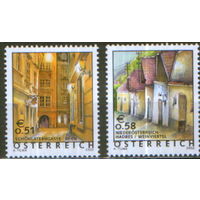 2 марки из серии 2002г. Австрия "Страна для отдыха" MVLH
