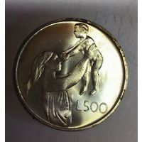 С рубля! 500 лир 1972 Сан-марино - яркий штемпельный блеск