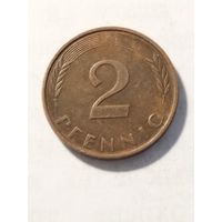 Германия 2 пфенинга 1984 F