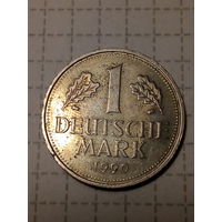 1 марка ФРГ  1990 D год