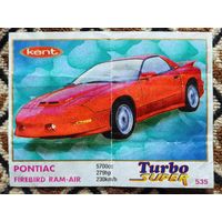 Вкладыш Turbo (Турбо) Super (серия 471-540, Супер), номер 535, Pontiac Firebird Ram-Air. Возможен небольшой торг.