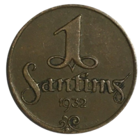Латвия 1 сантим, 1932