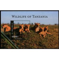 2015 Танзания 5204/B686 Кошки - Львы 9,00 евро