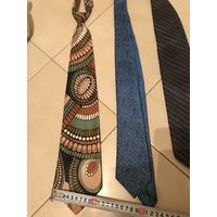 Лот винтажных мужских аксессуаров СССР (3 галстука, шарф-кашне + редкий пакет-инструкция Centrotex)