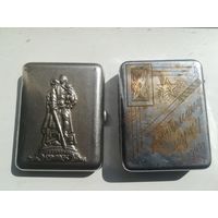 Портсигары разного временного периода.