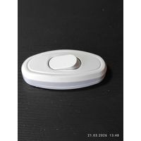 Выключатель проходной  белый для бра 6А/250В