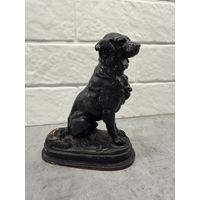 Статуэтка. Собака сидячая ДРУЖОК. Касли. 1986г СССР.   Распродажа коллекции!!!