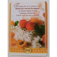 Календарик, глянец, 2016