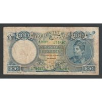 Греция 100 драхм 1944 года. Тип P-170. Состояние VF-