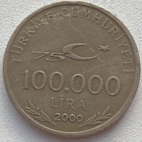 Турция 100000 лир 2000 г.