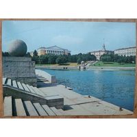 Минск. Набережная реки Свислочь. 1983 г. Чистая.