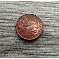 Werty71 Тринидад и Тобаго 1 цент 2001 птица колибри