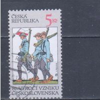 [674] Чехия 1998. Первая Мировая война.Солдаты.Униформа. Гашеная марка.