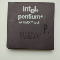 Керамический Ретро процессор INTEL PENTIUM MMX A80503200 SL2RY.