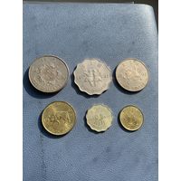 Набор 6 монет Возврат Гонконга Китаю 1997