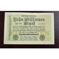 1923 год Германия 10 000 000 марок